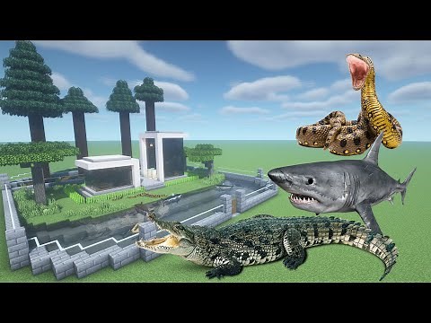 How To Make a Shark, Crocodile, and Anaconda Farm in Minecraft PE