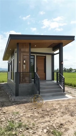 Contemporary Modern × Mono-Slope Roof Small House