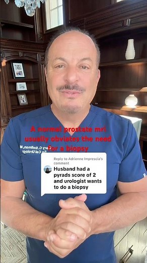 A normal prostate MRI usually obviates the need for a biopsy #prostatecancer #trt #prostatehealth