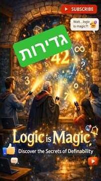 חלק 1:לוגיקה מסדר ראשון: הסודות של גדירות (Definability) נחשפים 🔓 #לוגיקה