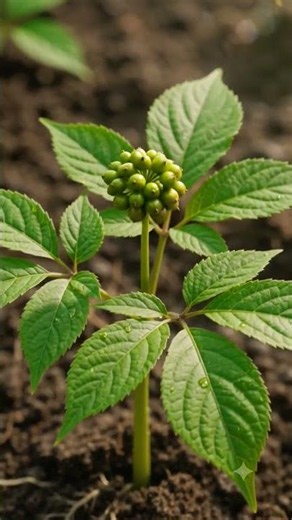 Ginseng plant growing from seed