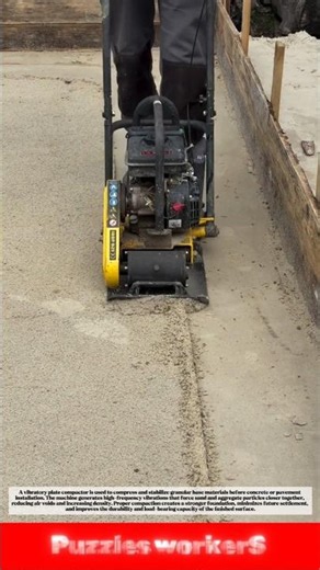 Perfect Base Compaction! Plate Compactor Creates a Super Solid Foundation