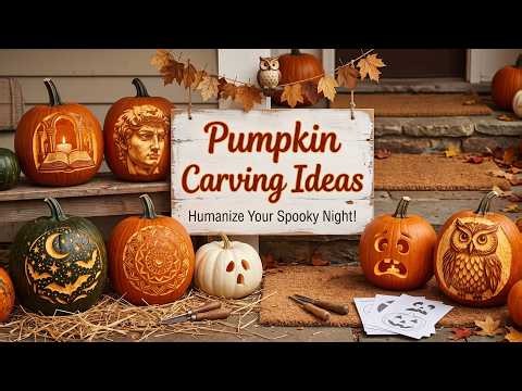 Magical! 🔪 Pumpkin Carving Ideas 2026 with Spooky Stencil Patterns & Glowing Candlelight Tonight