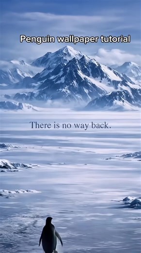 Crea un fondo de pantalla animado de pingüinos en 4K