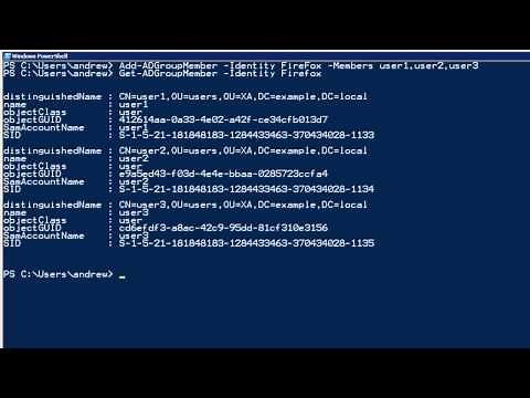 PowerShell and AD groups
