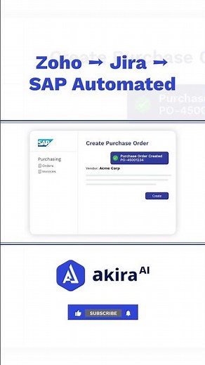 Zoho, Jira & SAP Automated with Agent Mode