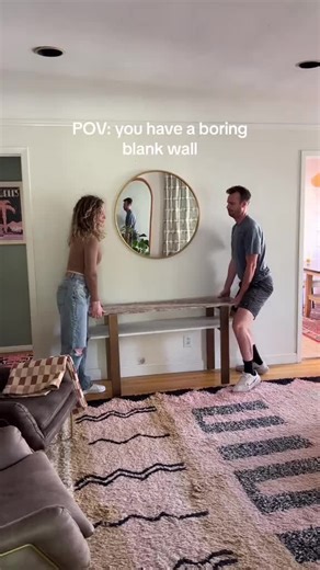 Better Home Ideas on Instagram: "From boring to wow ✨🖤 DIY asymmetrical blob wall + zellige tile console table! Full tutorial & materials linked in bio 💕 Would you try it? #homeimprovement #homemakeover #homedecor #renovation #beforeandafter #interiordesign #diyhome #housemakeover #roommakeover #homeupdate"