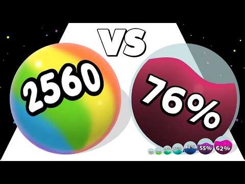 LIQUID BALL RUN /vs BALL MASTER 2048 ∞ ASMR Gameplay Android iOS • Ball Run 3D NumberMerge Math Game