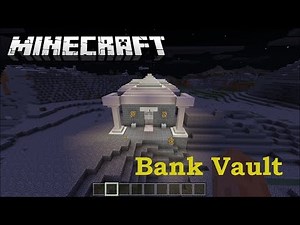 Minecraft Bank Tutorial - Building a Bank + Vault | Windows 10 Edition