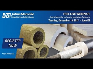 Johns Manville Industrial Product Webinar