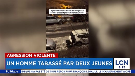EN VIDÉO | Un homme battu à Montréal en pleine rue par deux jeunes voulant lui voler son cellulaire