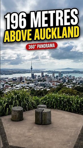 The Best Auckland View From a Volcano? 😮 | Maungawhau Mount Eden🌋 #shortsvideo #auckland #Mounteden