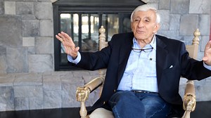 17K views · 395 reactions | Jamie Farr fondly remembers his childhood, growing up in the north end of Toledo. ❤️ Last week, members of our front office had the opportunity to visit Jamie at his home in California to chat before his 90th birthday this Monday. | Toledo Mud Hens | Facebook