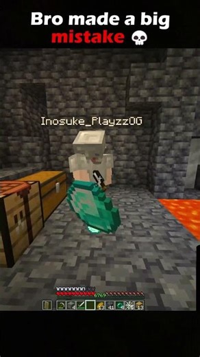 Bro made a big mistake #minecraft #shorts