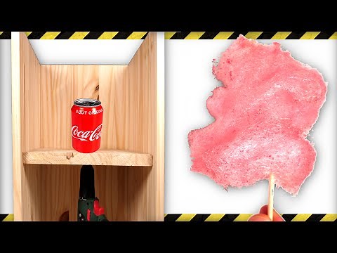 Cotton Candy Machine [DIY] - Make Candy Floss at home - Cooking hack homemade recipe tooth floss