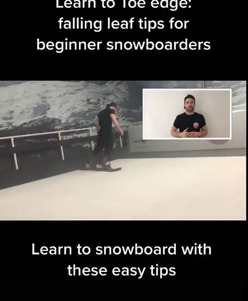 Learn to Snowboard: Master the Falling Leaf on Your Toe Edge