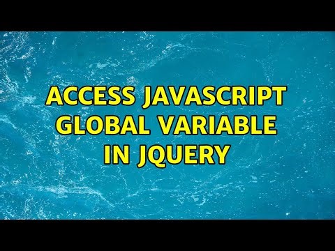 Access Javascript Global Variable in jQuery