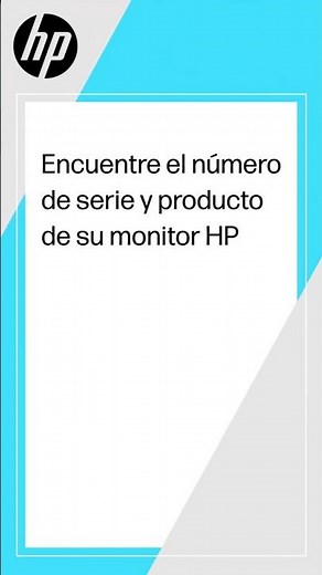Encuentre el número de serie y producto de su monitor HP | HP Support