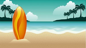 Surf On Beach Video Animation Stock Motion Graphics SBV-301951366 - Storyblocks