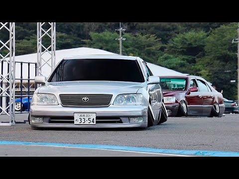 【A-MESSE搬出4】シャコタン車両の豪快な搬出!!(1080p60fps)/JDM/VIP/Stance/Japanese cutomcar rideout!!
