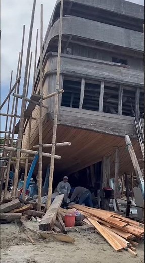 Así se construye un barco de madera #barcodepesca #barcos #viralshorts