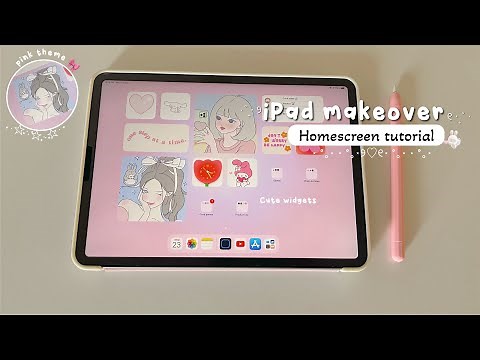 How I customize my iPad | pastel pink theme 🌷( tips and tricks for you ) ☁️