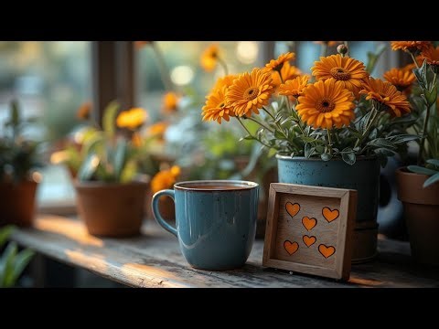 Happy October Morning Jazz | Positive Coffee Music | Delicate Bossa Nova Vibes