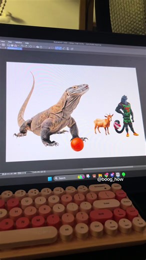 Silly Lizard from the Goat Movie