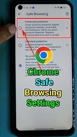 😱 How To Turn On Enhanced Protection in Chrome 💯✅ ।। Google Safe Browsing ।।#settings#shorts