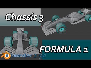 Blender 2.90 Formula 1 - Chassis pt3