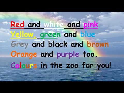 Детская песня про английские цвета "The colours song"