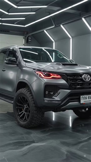 Toyota Fortuner Sigma 4 → Ultimate Black Beast Transformation 😱🔥 | AI Modified Fortuner#short