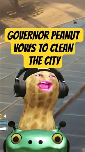 GOVERNOR PEANUT VOWS TO CLEAN THE CITY‪@TheBurntPeanut‬