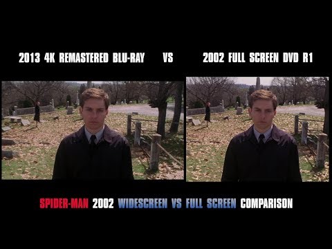 Spider Man 2002 comparison Widescreen vs Full Screen!