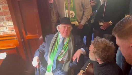Paddy Reilly and Glen Hansard singing The Fields of Athenry at the funeral of Pete St. John. RIP Pete. | Paddy Reilly