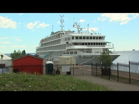 VIDEO:  'Pearl Mist' cruise ship visits Thunder Bay