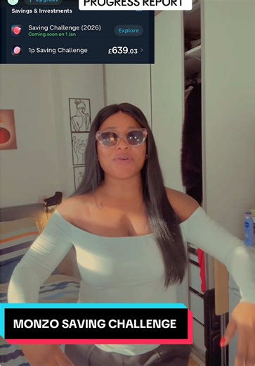 Monzo 1P Savings Challenge Progress Report and Insights