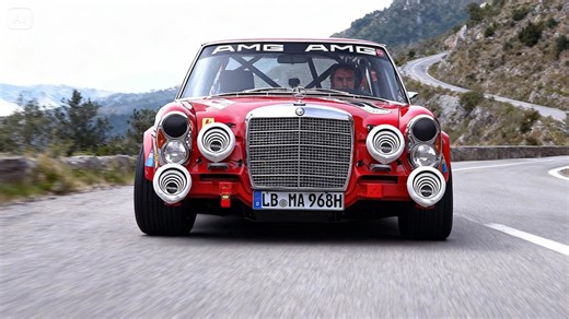 Original V8-Sound eines Mercedes AMG Rennwagens