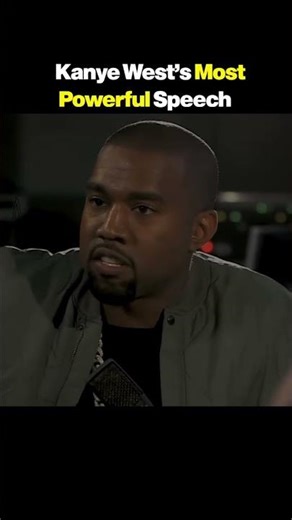 Kanye West's MOST POWERFUL Speech. #perception #confidence #mindset #speech