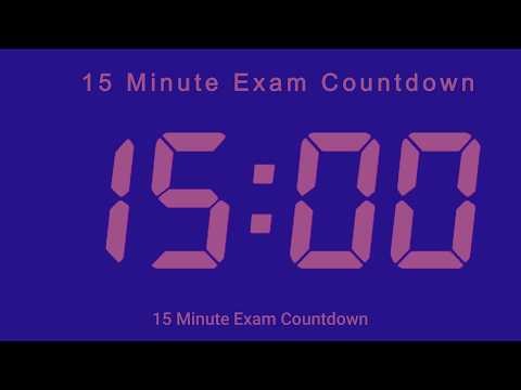 15 Minute Exam Countdown