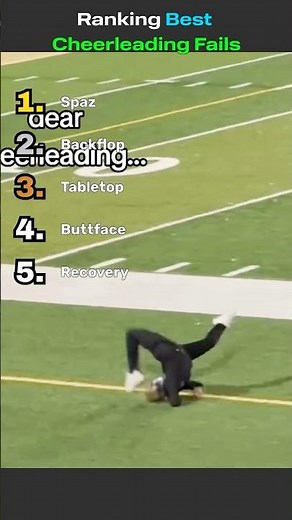 Ranking Best Cheerleading Fails 📣💀