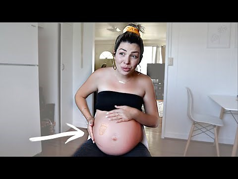 Baby Caught Moving In Belly Kicking Intensely! **Pregnancy**