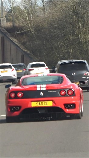 Ferrari 360 Challenge Stradale V8 Acceleration Sound #shorts #ferrari #supercars