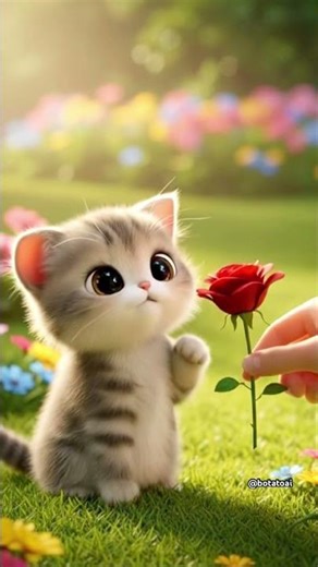 Ep 19 - Does kiko like roses? #kitten #catvideos #cats