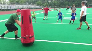 5.1K views · 105 reactions | The JHS Football Team's annual "Future Red Raiders Camp" is this week for youth athletes 6 to 13. Great job JHS Red Raider Football staff & current players who are helping young athletes work on the fundamentals of the game! | Jamestown Public Schools | Facebook