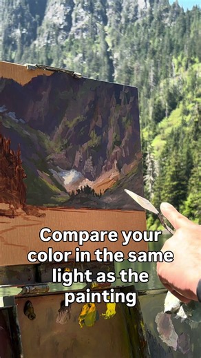 Plein Air Color Mixing Tips #oilpainting #pleinairpainting