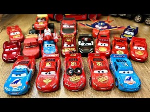 Looking for Lightning McQueen Cars: Lightning McQueen, Chick Hicks, Cruz Ramirez, Sally, King, Raoul