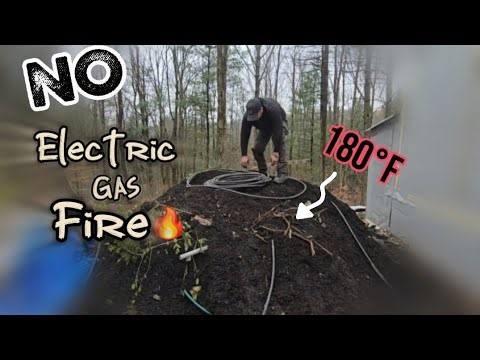 Heating my Home FREE w/ Poop & Mulch (short Version)