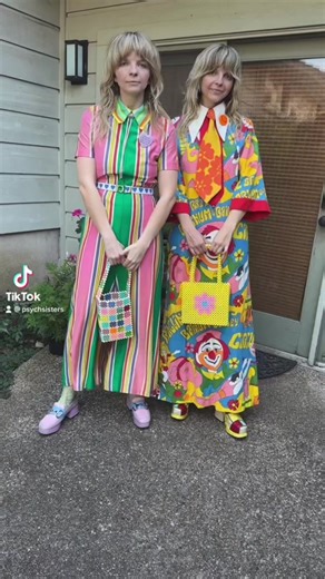 Clown Core Fashion Inspiration for Twins