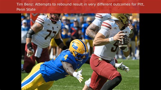 In a tale of two teams, #Pitt rebounds with a strong win under a new quarterback, while Penn State stumbles again, losing to a previously winless UCLA. Read more about the weekend's games from TribLive sports columnist Tim Benz: https://triblive.com/sports/tim-benz-attempts-to-rebound-result-in-very-different-outcomes-for-pitt-penn-state/ | TribLive